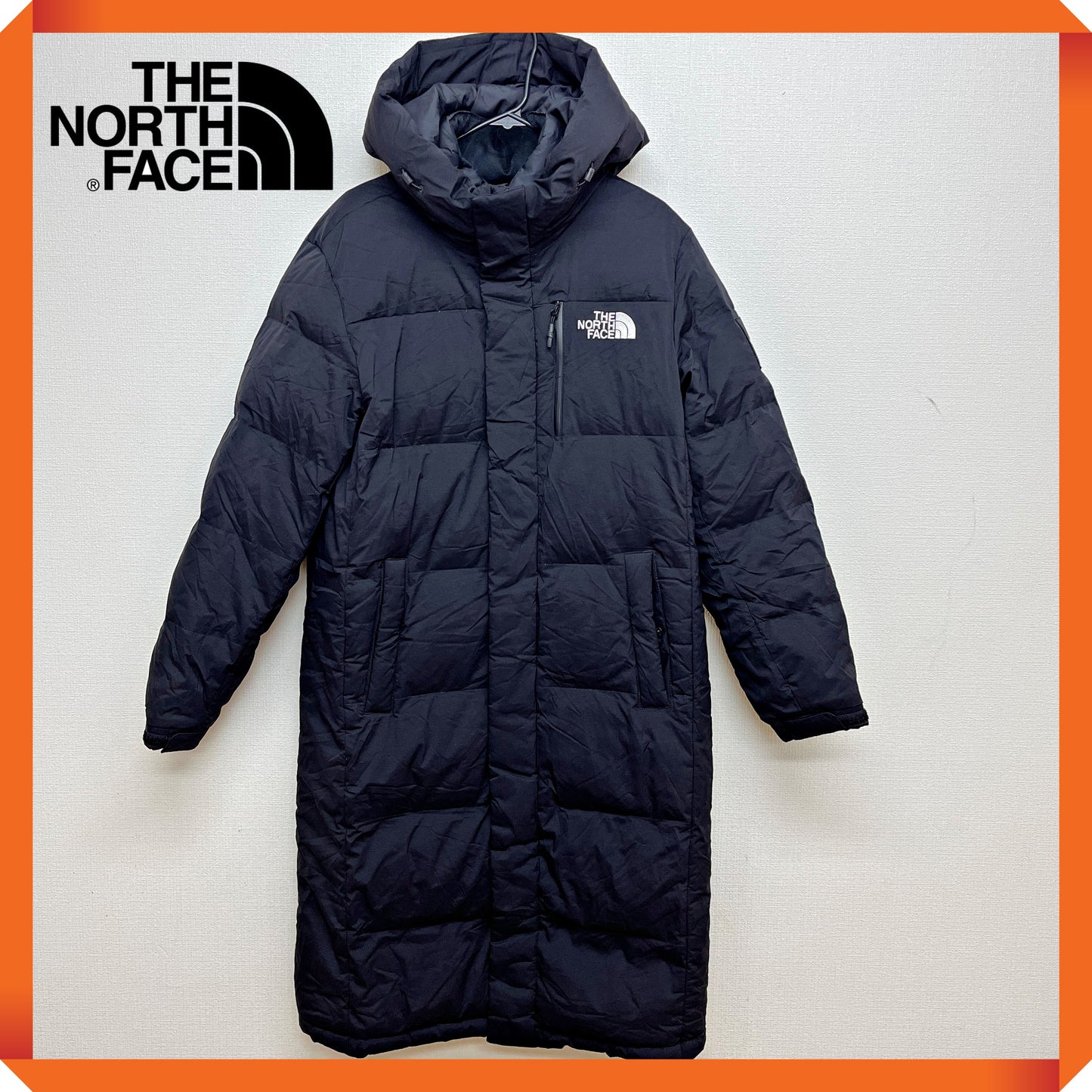 THE NORTH FACE（ザ・ノース・フェイス）ロングダウンジャケット ブラック メンズS 90サイズ #45
