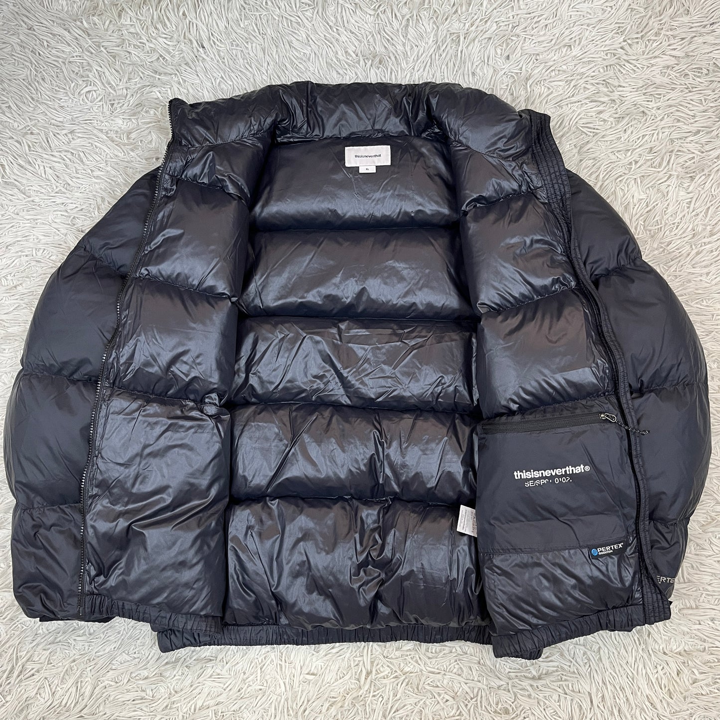 thisisneverthat® PERTEX QUANTUM ダウンジャケット ブラック メンズ XL #47
