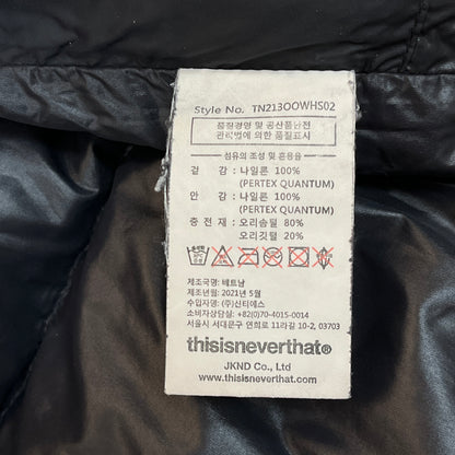 thisisneverthat® PERTEX QUANTUM ダウンジャケット ブラック メンズ XL #47