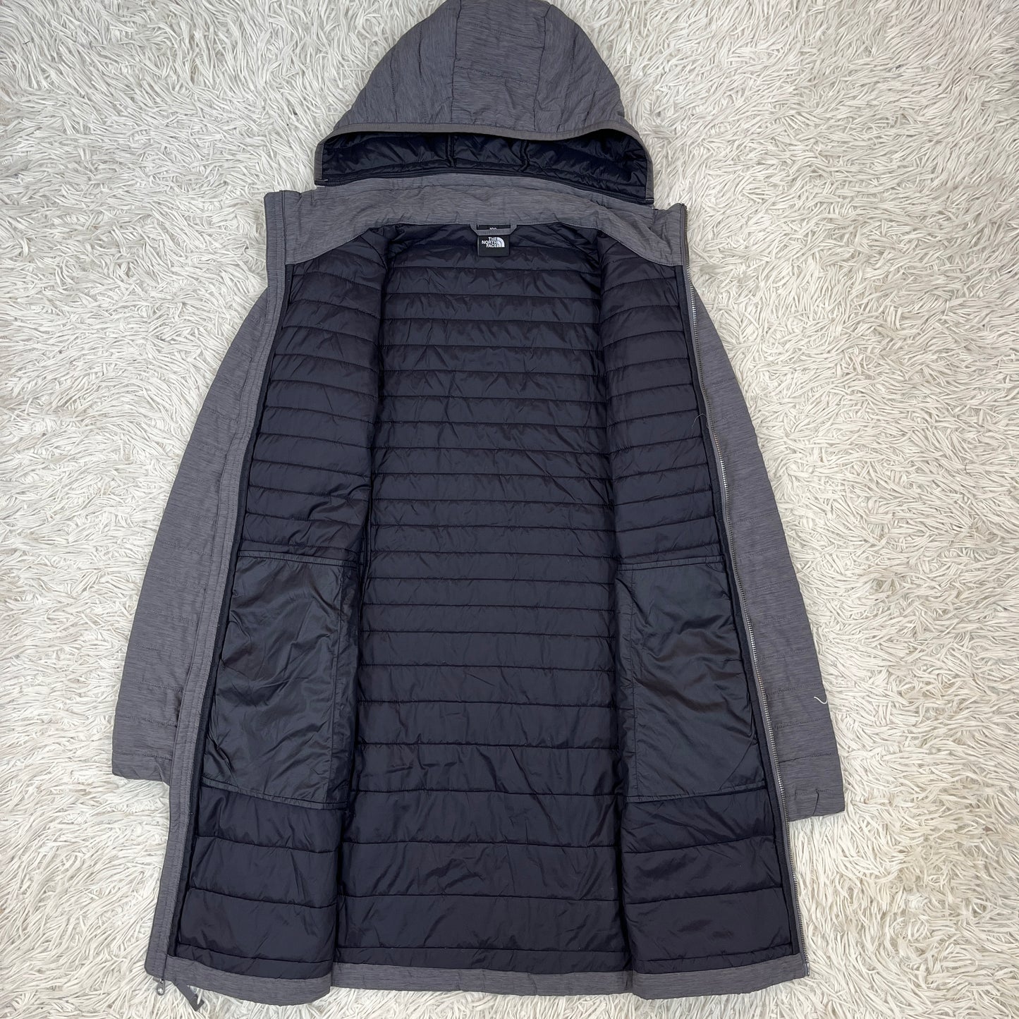 THE NORTH FACE VX HEAT V-MOTION 中綿ジャケット グレー レディース XL（100） フード取り外し可 #46