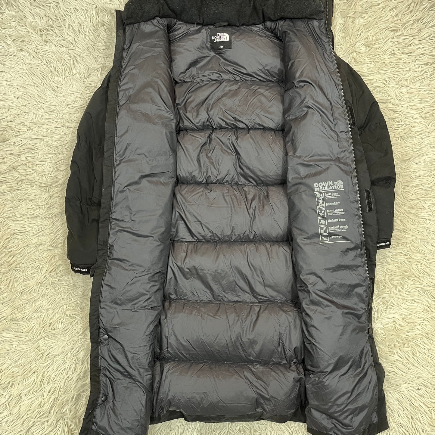 THE NORTH FACE ロングダウンコート ブラック メンズ L（100） Goose Down 保温 撥水仕様 #48