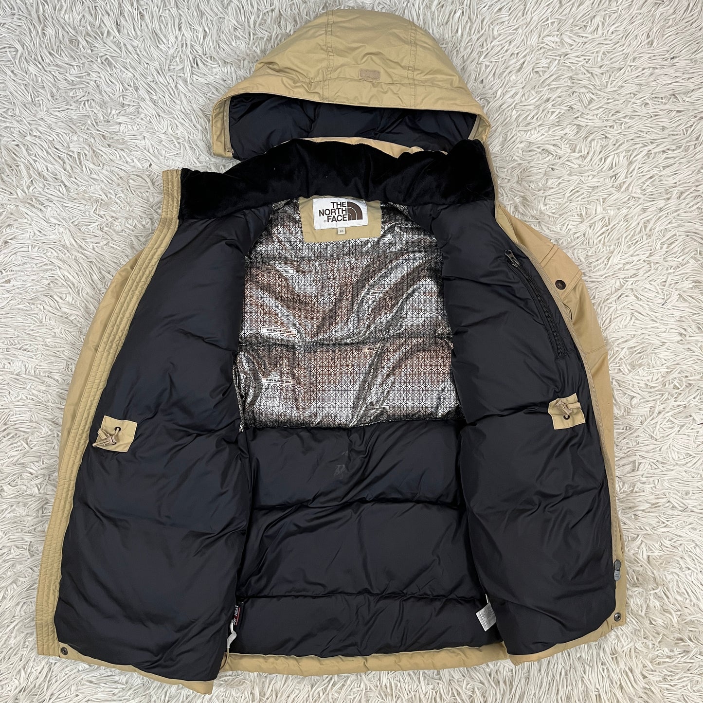 THE NORTH FACE WHITE LABEL ドライベント ダウンジャケット ベージュ メンズ 85（S）#49