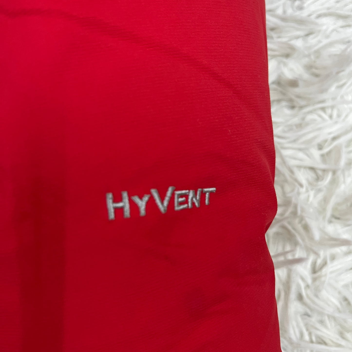 THE NORTH FACE（ザ・ノース・フェイス）HyVent ダウンジャケット レディースL レッド ファー付き 撥水仕様 #52