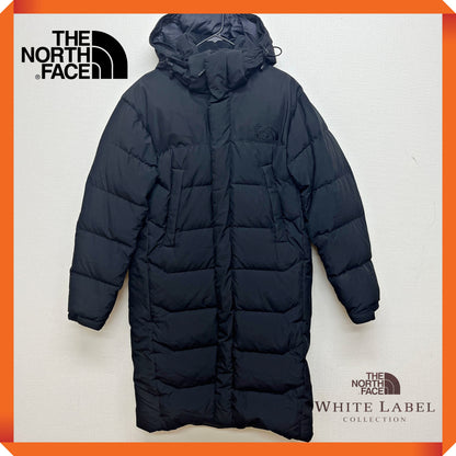 THE NORTH FACE ザ・ノース・フェイス White Label GORE WINDSTOPPER ロングダウンベンチコート メンズ S ブラック フード着脱可 #55