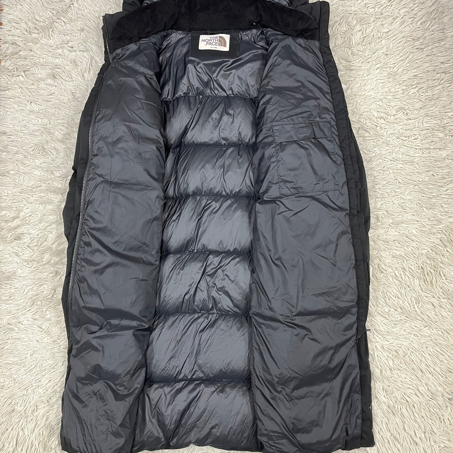 THE NORTH FACE ザ・ノース・フェイス White Label ロングダウン ベンチコート メンズ XL ブラック NC1DJ50J #53