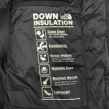 THE NORTH FACE ザ・ノース・フェイス White Label GORE WINDSTOPPER ロングダウンベンチコート メンズ S ブラック フード着脱可 #55