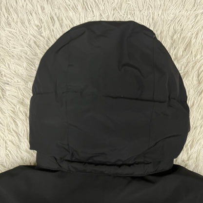 THE NORTH FACE ザ・ノース・フェイス White Label GORE WINDSTOPPER ロングダウンベンチコート メンズ S ブラック フード着脱可 #55