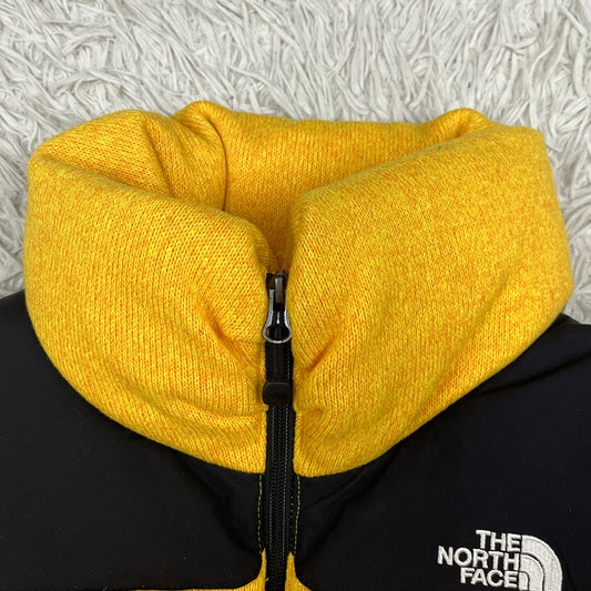 THE NORTH FACE ノースフェイス スプシ ダウンベスト 700フィル ニット切替 イエロー レディース Sサイズ（80）#56