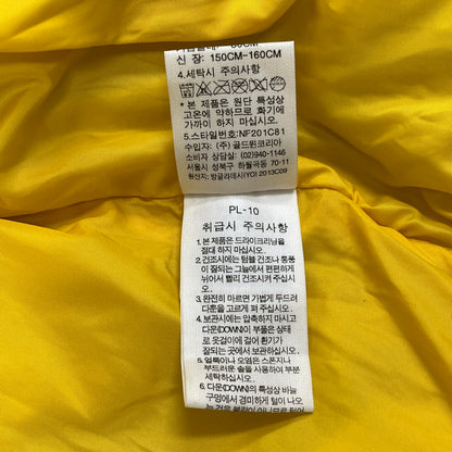 THE NORTH FACE ノースフェイス スプシ ダウンベスト 700フィル ニット切替 イエロー レディース Sサイズ（80）#56