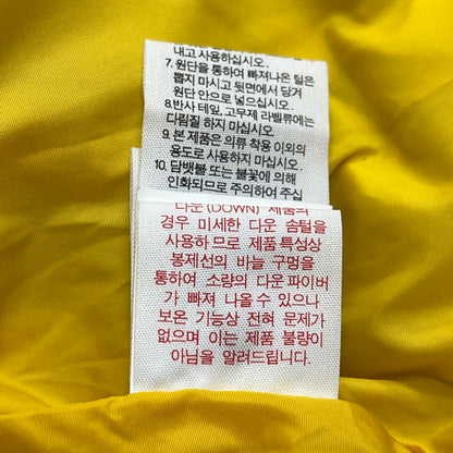 THE NORTH FACE ノースフェイス スプシ ダウンベスト 700フィル ニット切替 イエロー レディース Sサイズ（80）#56