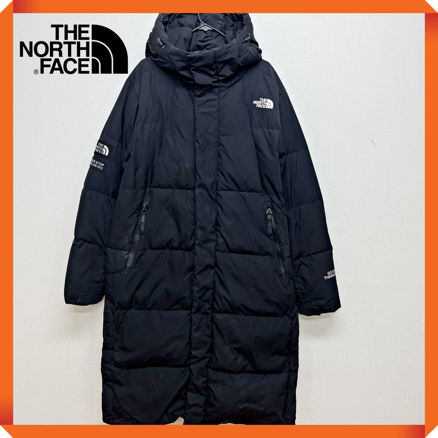THE NORTH FACE ノースフェイス ロングダウンコート GORE THERMIUM ブラック レディース XXL フード付き #57