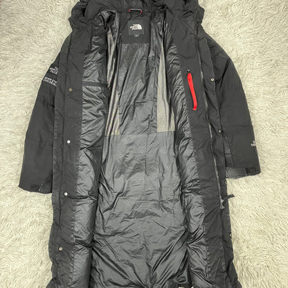 THE NORTH FACE ノースフェイス ロングダウンコート GORE THERMIUM ブラック レディース XXL フード付き #57