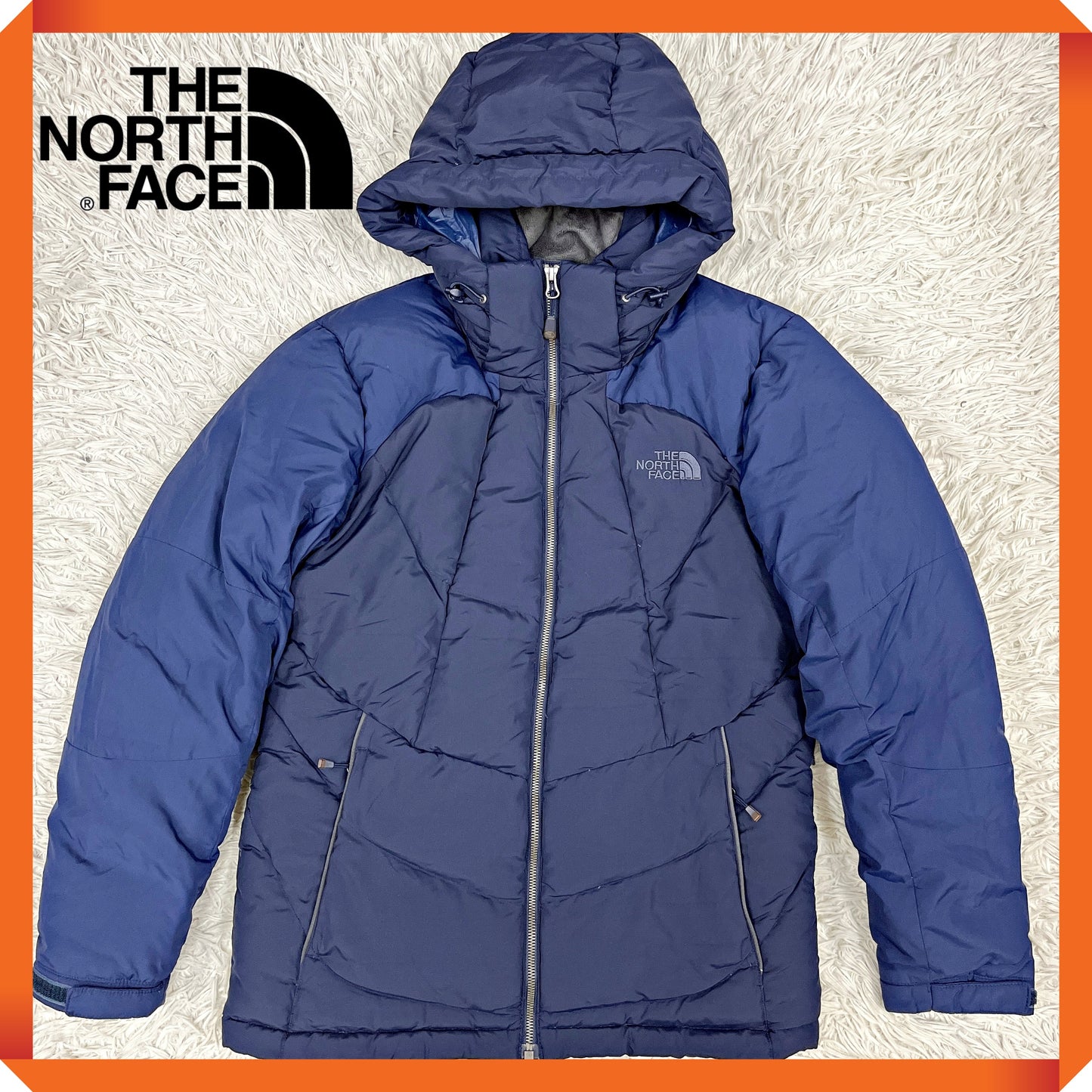 THE NORTH FACE ノースフェイス ダウンジャケット ネイビー メンズ Mサイズ（95） フード着脱可 #58