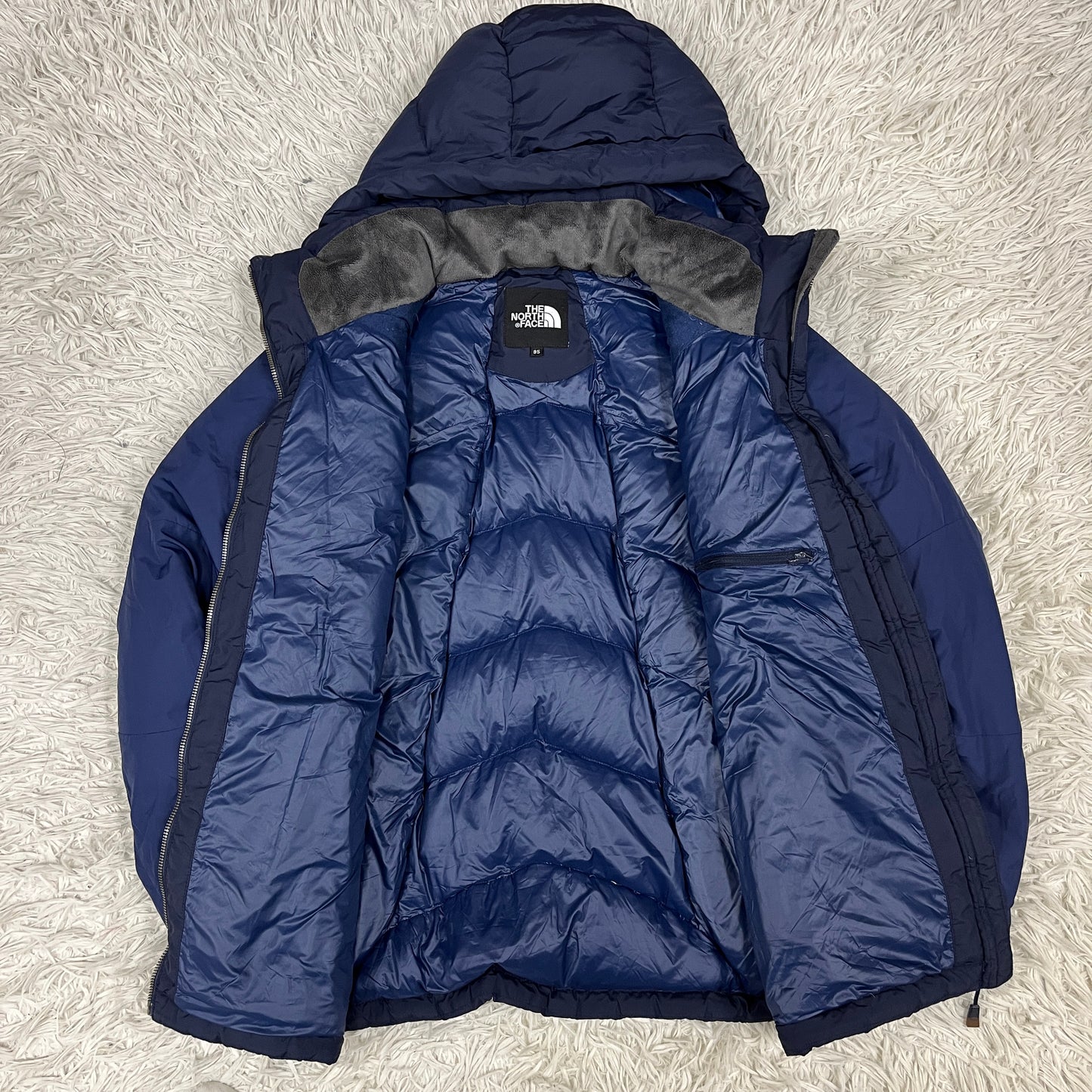 THE NORTH FACE ノースフェイス ダウンジャケット ネイビー メンズ Mサイズ（95） フード着脱可 #58