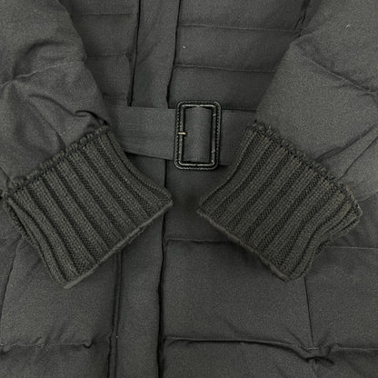 THE NORTH FACE WHITE LABEL ノースフェイス ホワイトレーベル ロングダウンコート リブ付き ベルト付き グレー レディース M（90）#60