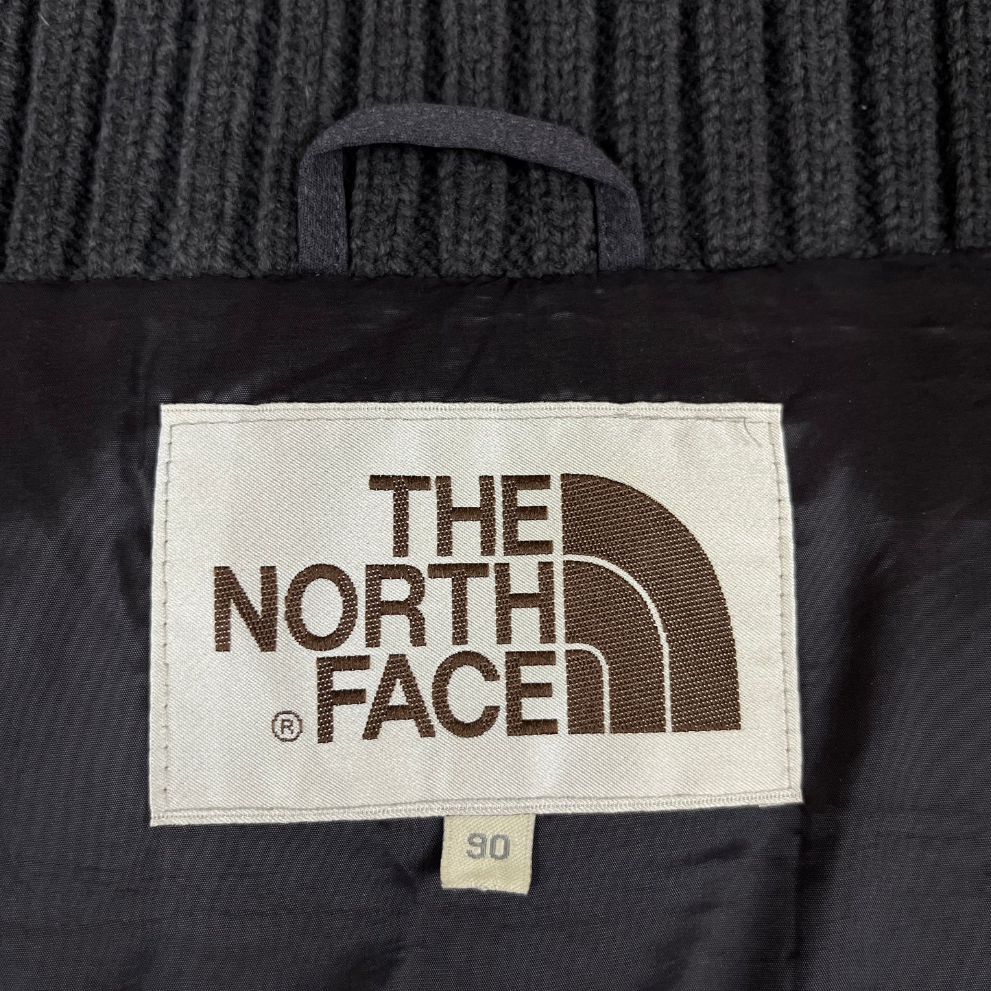 THE NORTH FACE WHITE LABEL ノースフェイス ホワイトレーベル ロングダウンコート リブ付き ベルト付き グレー レディース M（90）#60