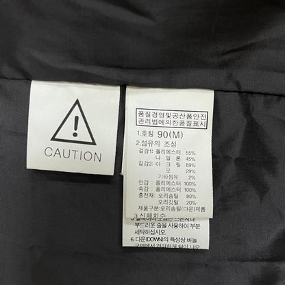 THE NORTH FACE WHITE LABEL ノースフェイス ホワイトレーベル ロングダウンコート リブ付き ベルト付き グレー レディース M（90）#60