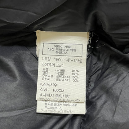 THE NORTH FACE ノースフェイス ダウンジャケット ブラック キッズ160（約レディースS相当） フード付き NJ3NM72S #61