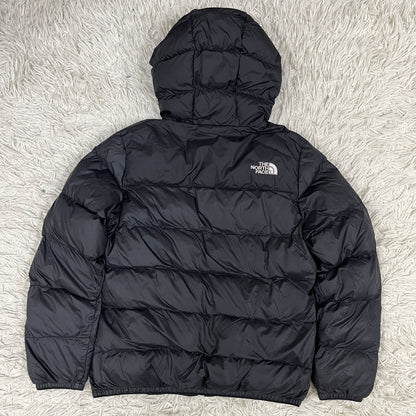 THE NORTH FACE ノースフェイス ダウンジャケット ブラック キッズ160（約レディースS相当） フード付き NJ3NM72S #61