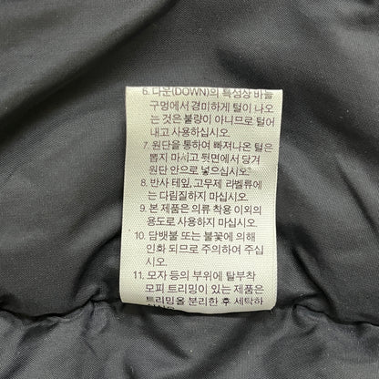 THE NORTH FACE ノースフェイス 700フィル ダウンベスト ブラック×グレー メンズXL（105）#62