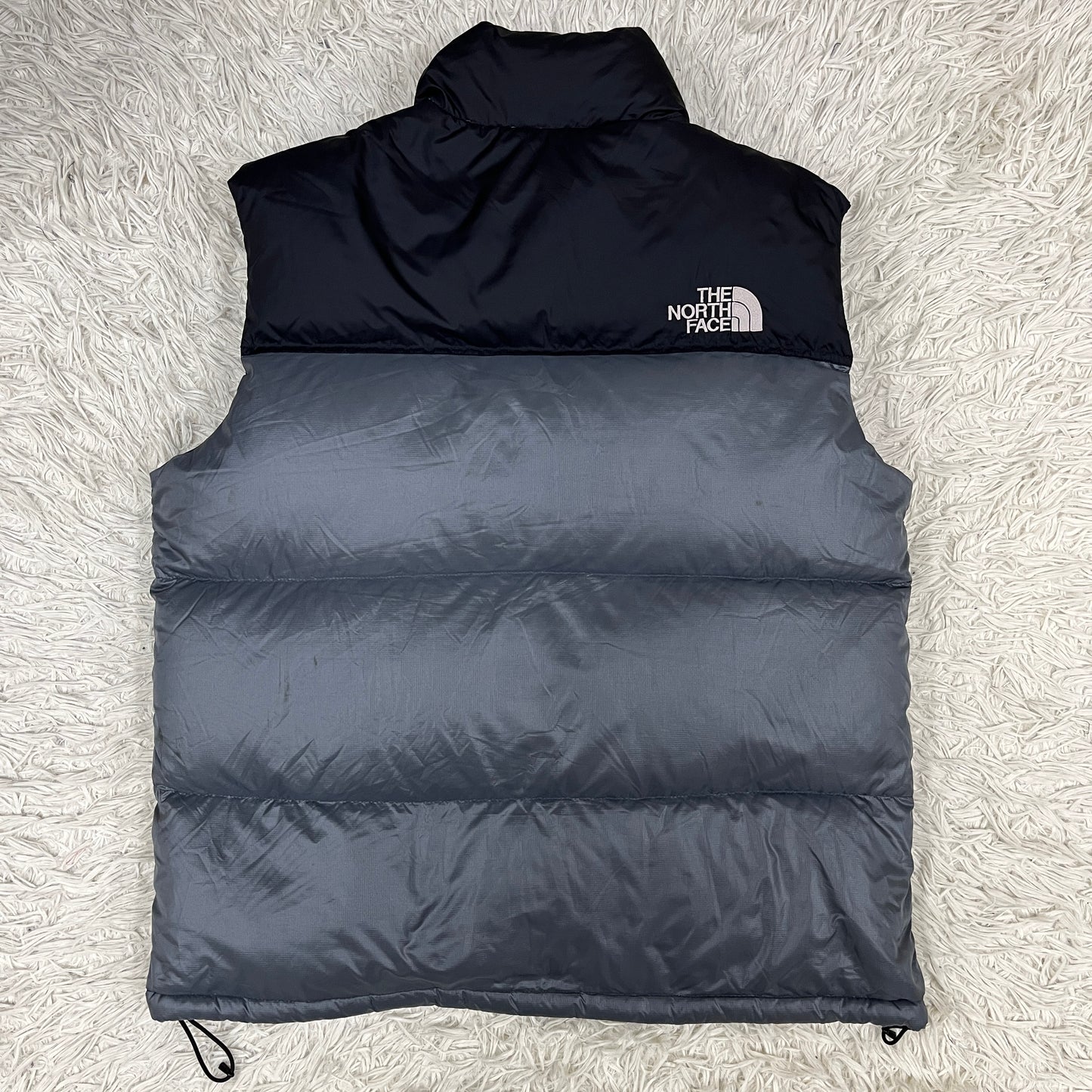 THE NORTH FACE ノースフェイス 700フィル ダウンベスト ブラック×グレー メンズXL（105）#62