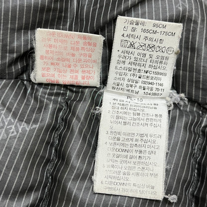 THE NORTH FACE ノースフェイス 600フィル ロングダウンジャケット ブラック メンズM（95） フードなし #63