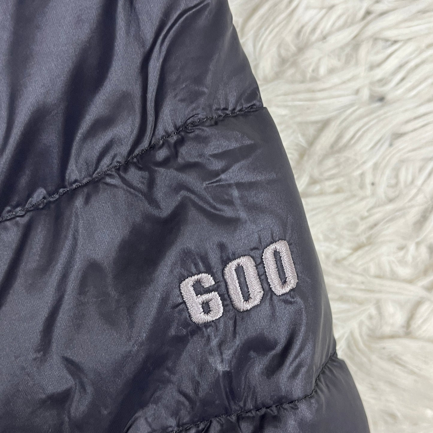 THE NORTH FACE ノースフェイス 600フィル ロングダウンジャケット ブラック メンズM（95） フードなし #63