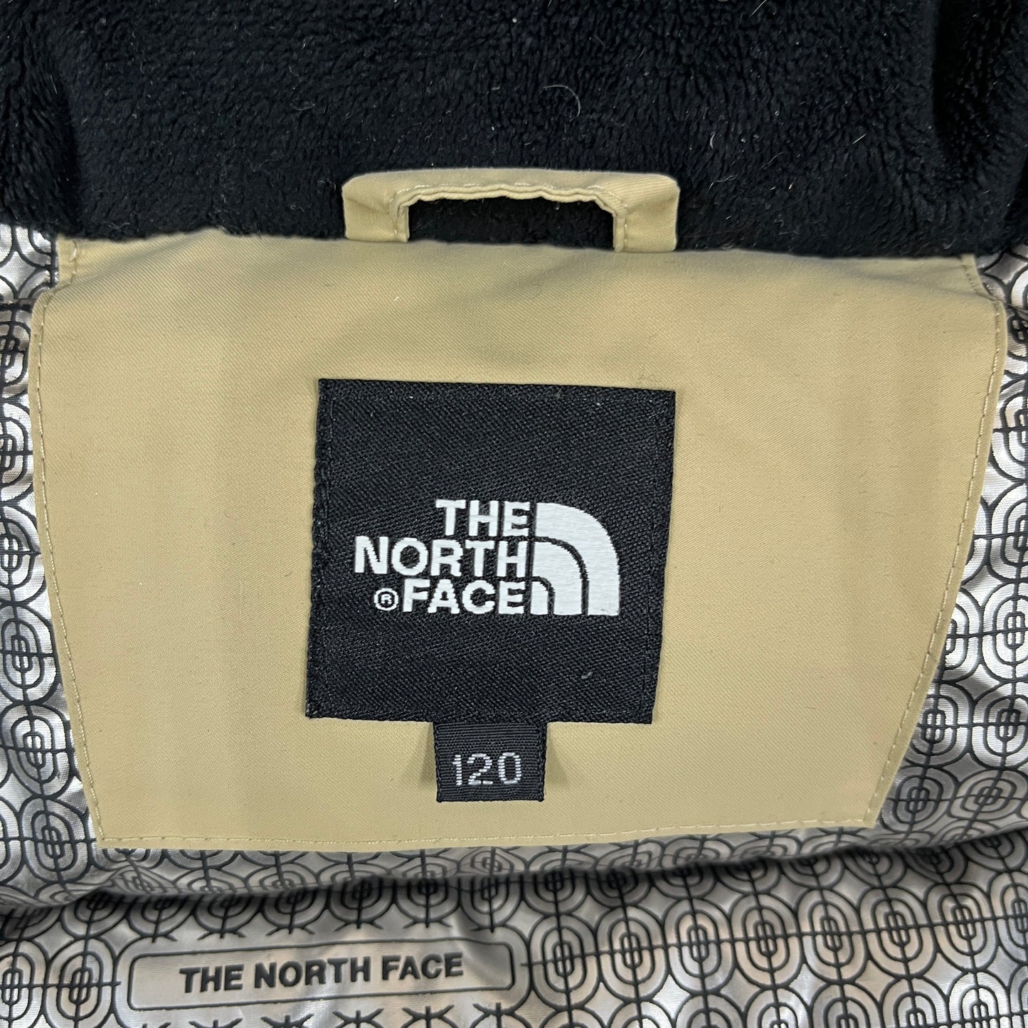 THE NORTH FACE ノースフェイス キッズ ダウンジャケット 120 ベージュ フェイクファーフード付き HyVent PROHEAT 保温 防寒 アウター #64