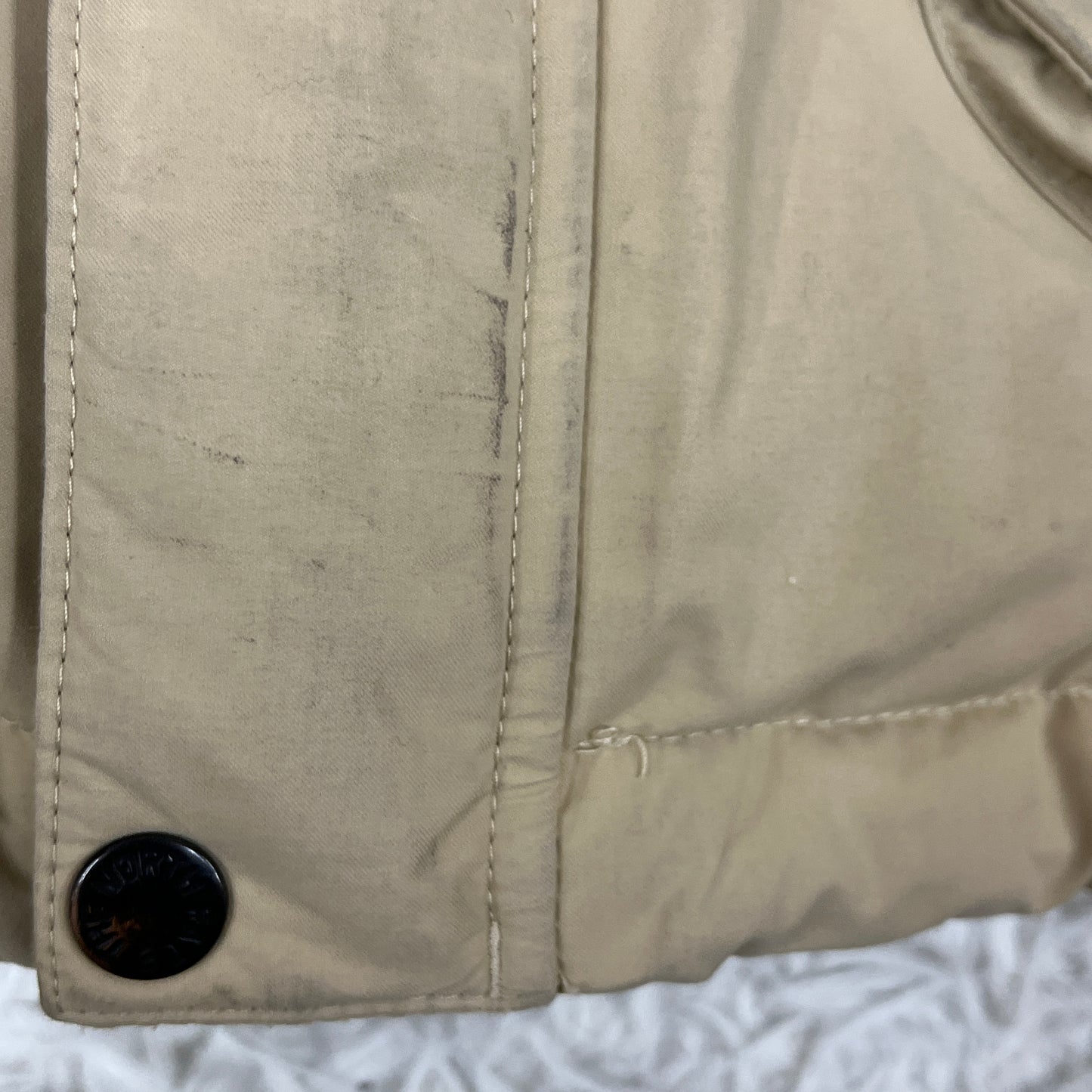 THE NORTH FACE ノースフェイス キッズ ダウンジャケット 120 ベージュ フェイクファーフード付き HyVent PROHEAT 保温 防寒 アウター #64