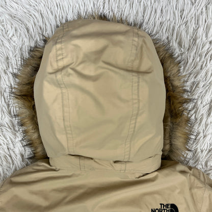 THE NORTH FACE ノースフェイス キッズ ダウンジャケット 120 ベージュ フェイクファーフード付き HyVent PROHEAT 保温 防寒 アウター #64