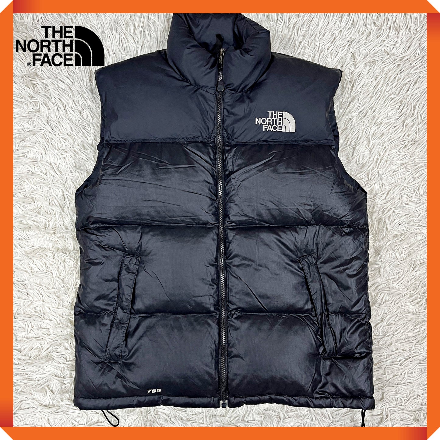 THE NORTH FACE ノースフェイス 700フィル ダウンベスト ブラック メンズM（95） NFD0195 保温 防寒 アウトドア #65
