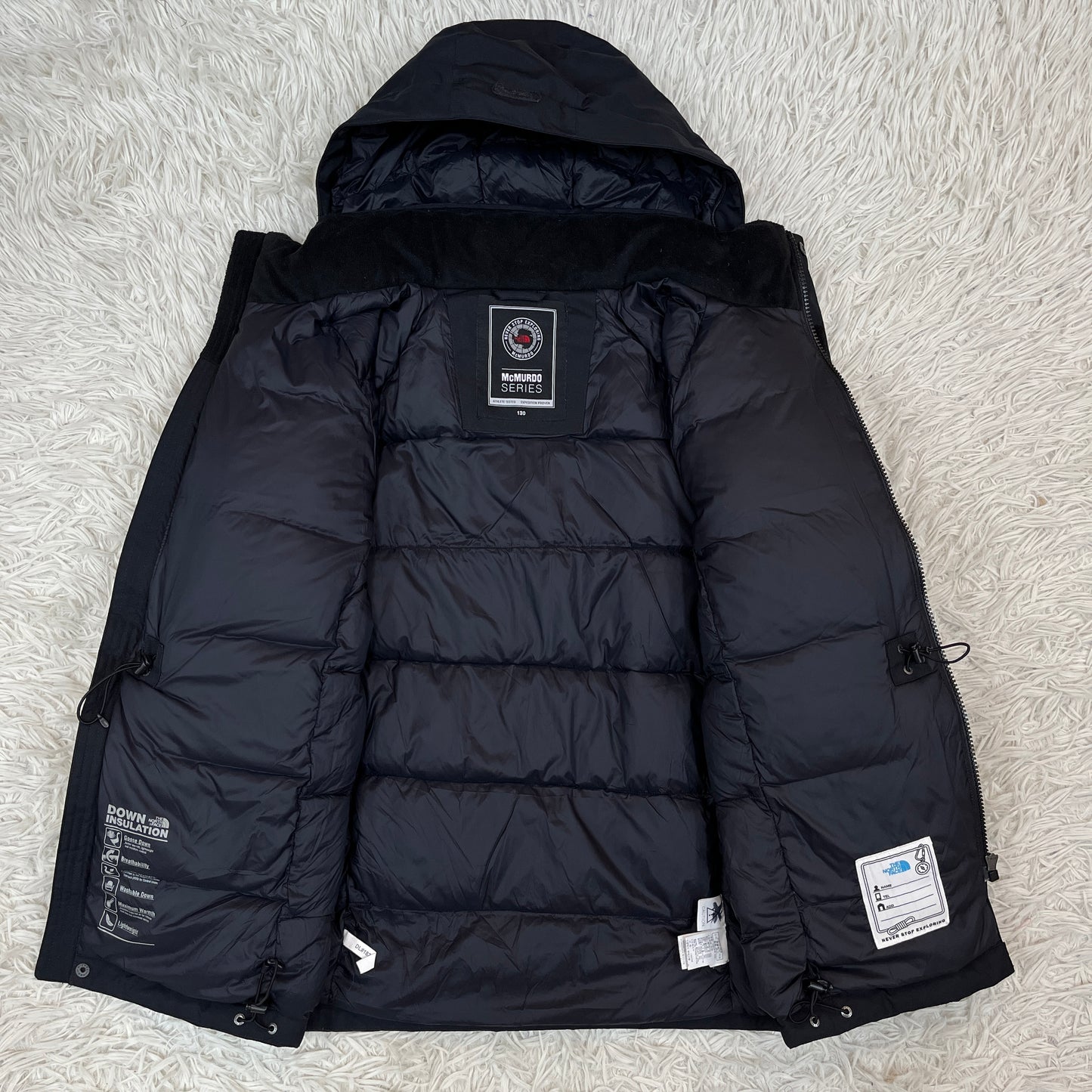 THE NORTH FACE マクマード ダウンジャケット キッズ130 ブラック 防寒 アウター ノースフェイス DRYVENT #69