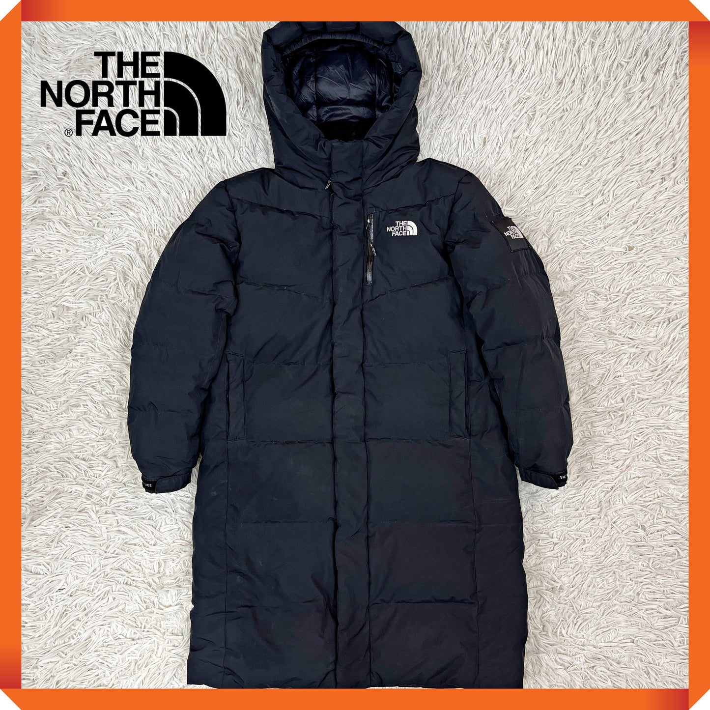 THE NORTH FACE ロングダウンコート ブラック キッズ140 RDSダウン ベンチコート ノースフェイス 子供用 防寒 アウター #70