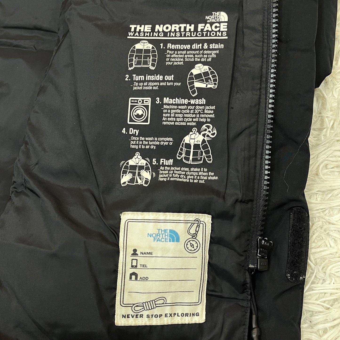 THE NORTH FACE ロングダウンコート ブラック キッズ140 RDSダウン ベンチコート ノースフェイス 子供用 防寒 アウター #70