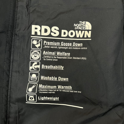 THE NORTH FACE ロングダウンコート ブラック キッズ140 RDSダウン ベンチコート ノースフェイス 子供用 防寒 アウター #70