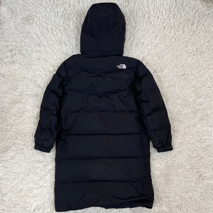 THE NORTH FACE ロングダウンコート ブラック キッズ140 RDSダウン ベンチコート ノースフェイス 子供用 防寒 アウター #70