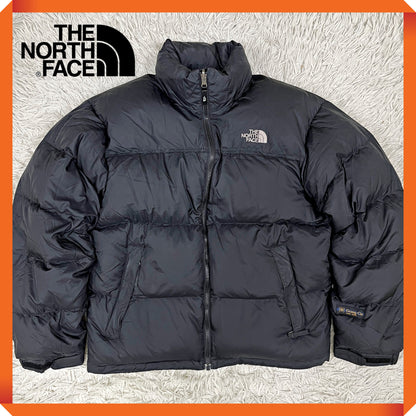 THE NORTH FACE ヌプシダウンジャケット ブラック メンズM ノースフェイス 700フィル グースダウン 防寒 アウター #74