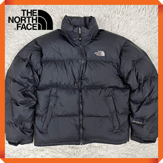 THE NORTH FACE ヌプシダウンジャケット ブラック メンズM ノースフェイス 700フィル グースダウン 防寒 アウター #74