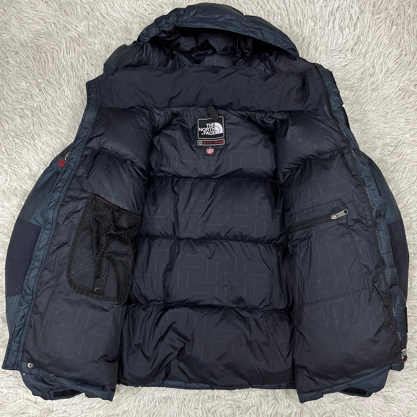 THE NORTH FACE サミットシリーズ バルトロライトジャケット ヌプシ700フィル ブラック×ネイビー メンズ100(L) ノースフェイス ダウンジャケット 防寒 防風 #75