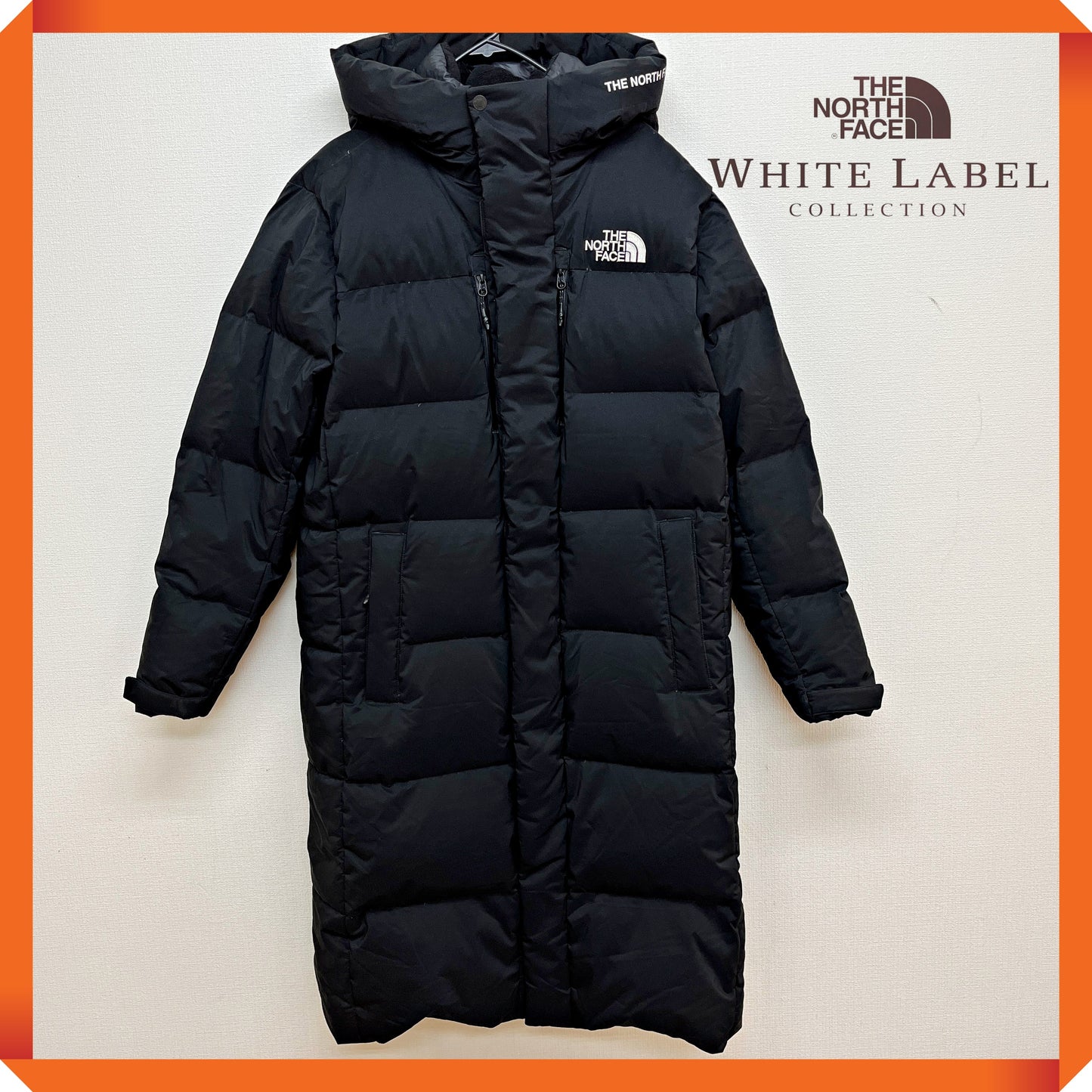 THE NORTH FACE WHITE LABEL ロングダウンジャケット ブラック メンズL(100) ノースフェイス ホワイトレーベル ロングコート 防寒 防風 アウター #76