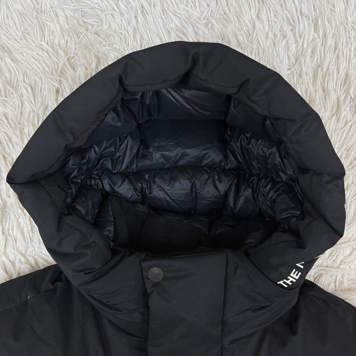 THE NORTH FACE WHITE LABEL ロングダウンジャケット ブラック メンズL(100) ノースフェイス ホワイトレーベル ロングコート 防寒 防風 アウター #76