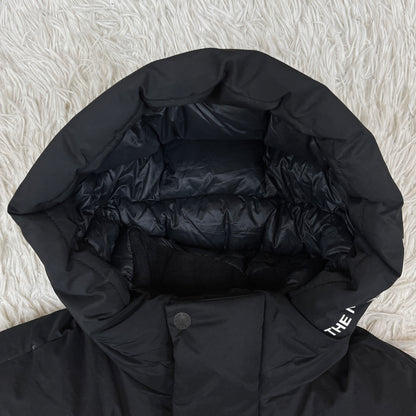 THE NORTH FACE WHITE LABEL ロングダウンジャケット ブラック メンズL(100) ノースフェイス ホワイトレーベル ロングコート 防寒 防風 アウター #76