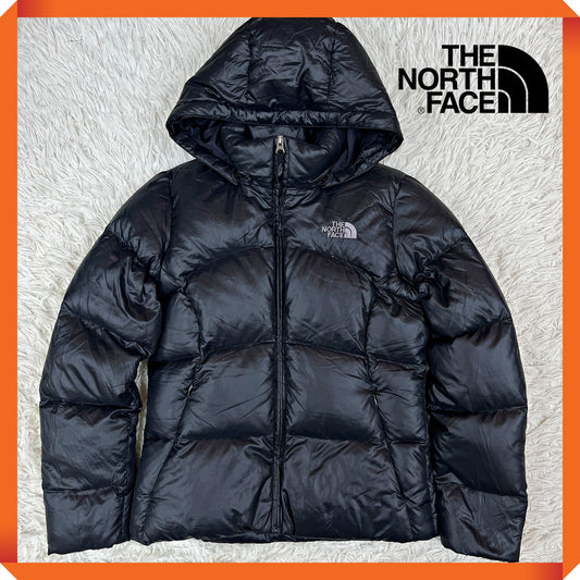 THE NORTH FACE ダウンジャケット 700フィル ブラック 85(S相当) フード取り外し可 ノースフェイス #78