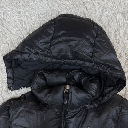 THE NORTH FACE ダウンジャケット 700フィル ブラック 85(S相当) フード取り外し可 ノースフェイス #78