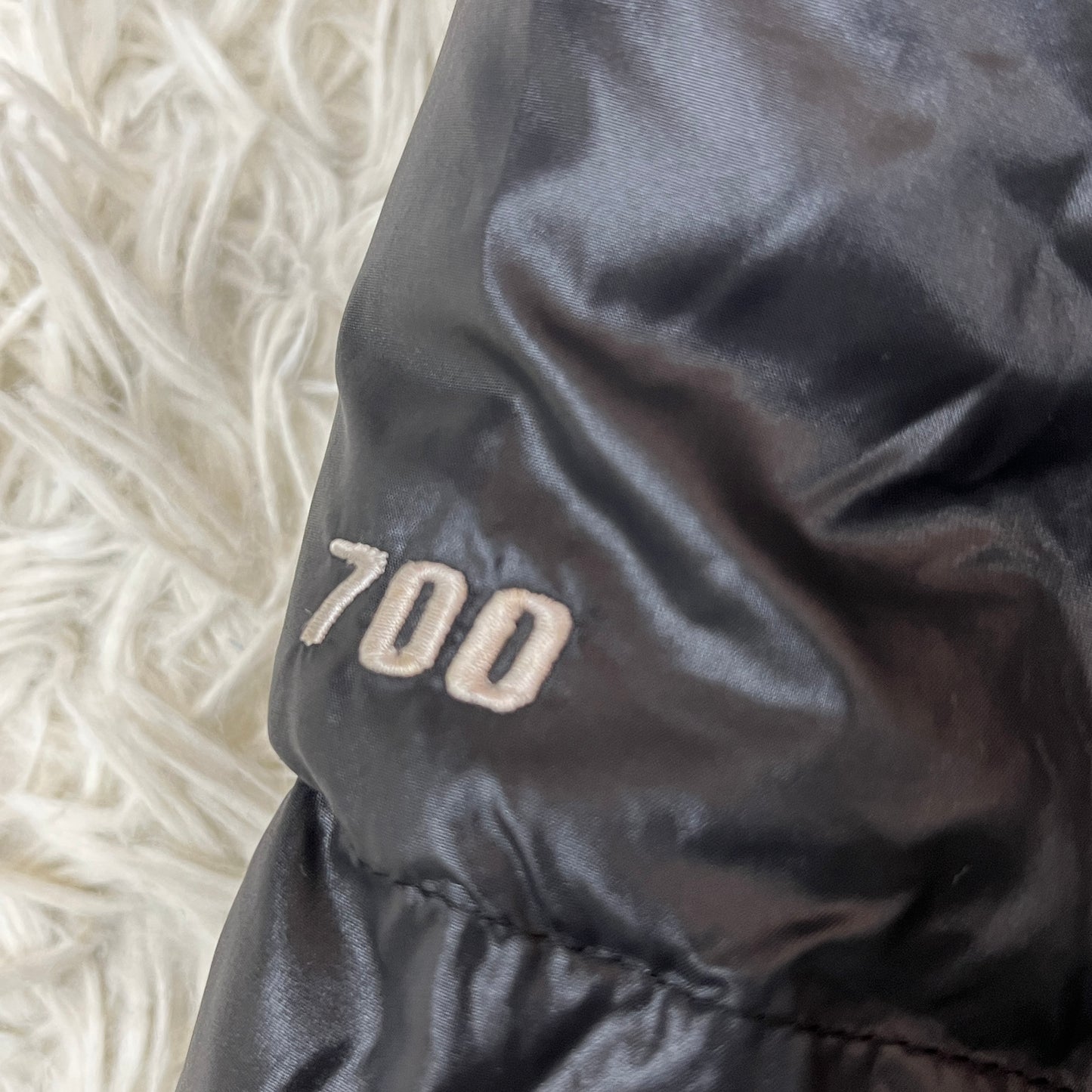 THE NORTH FACE ダウンジャケット 700フィル ブラック 85(S相当) フード取り外し可 ノースフェイス #78