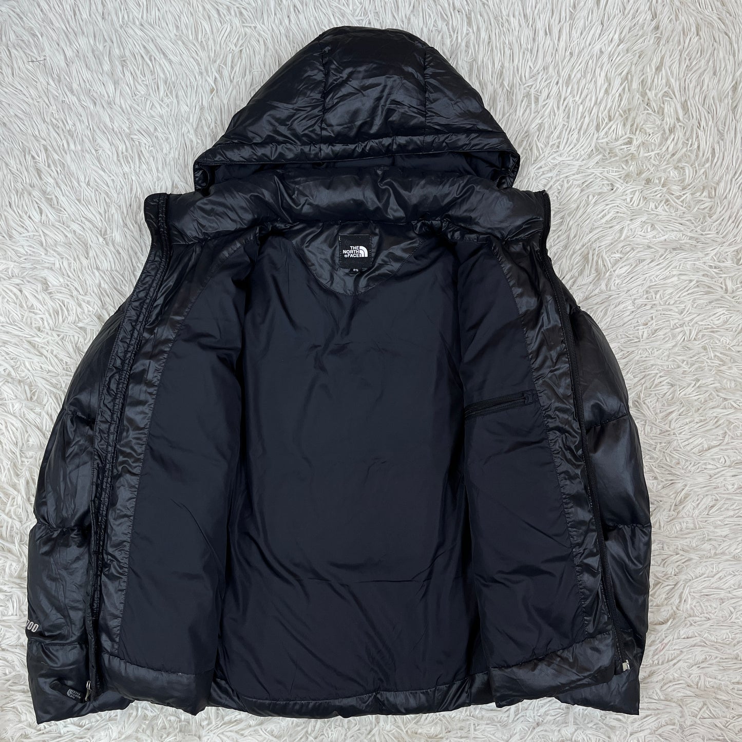 THE NORTH FACE ダウンジャケット 700フィル ブラック 85(S相当) フード取り外し可 ノースフェイス #78
