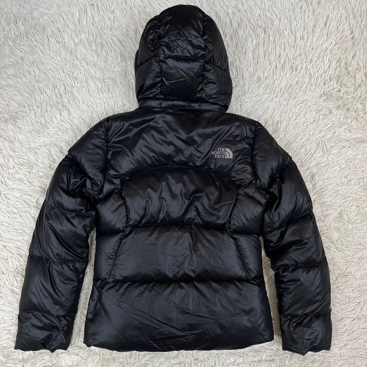 THE NORTH FACE ダウンジャケット 700フィル ブラック 85(S相当) フード取り外し可 ノースフェイス #78