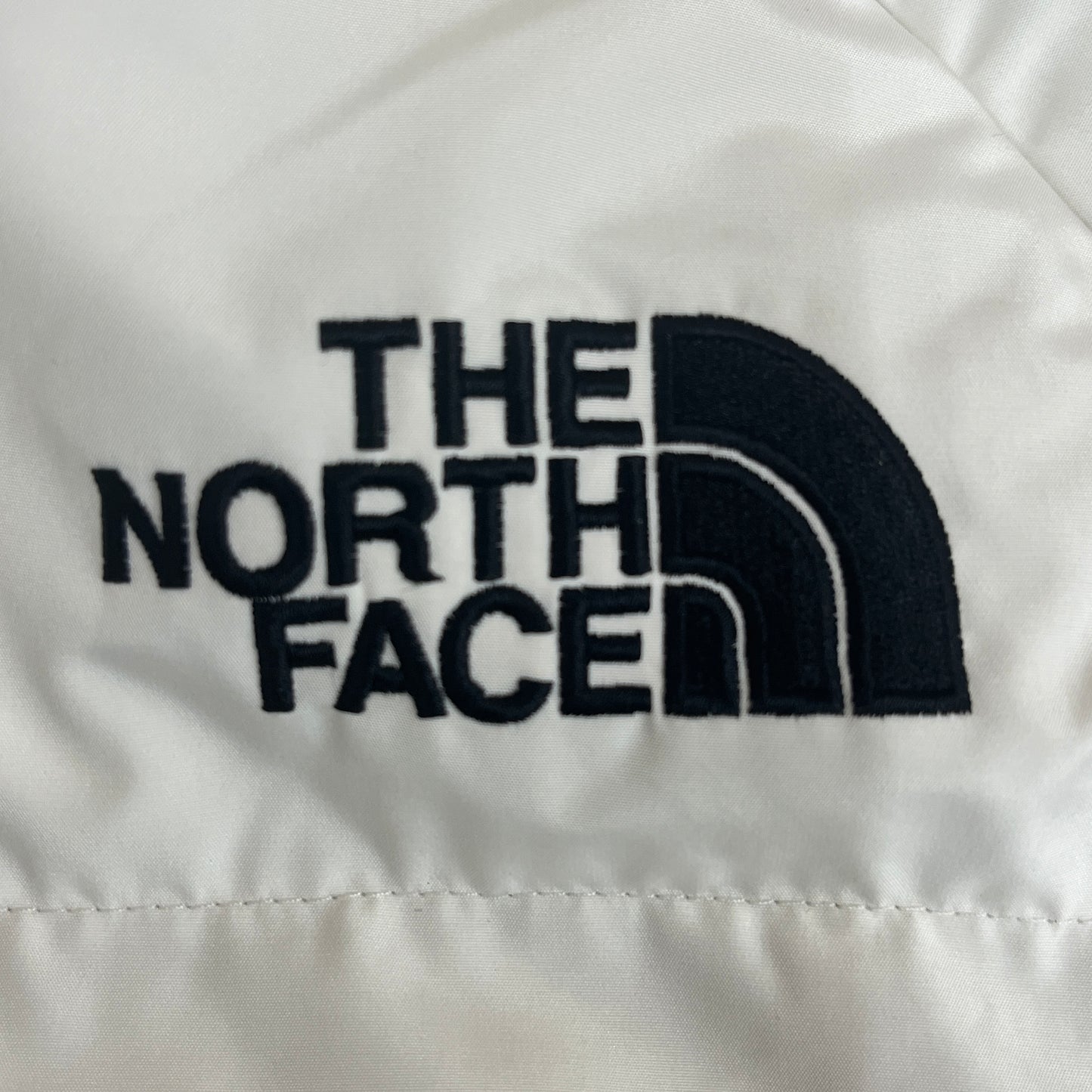 THE NORTH FACE（ザ・ノース・フェイス）WHITE LABEL ロングダウンコート メンズ M（95）ホワイト／ブラック 撥水 中綿コート #77