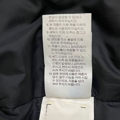 THE NORTH FACE（ザ・ノース・フェイス）WHITE LABEL ロングダウンコート メンズ M（95）ホワイト／ブラック 撥水 中綿コート #77