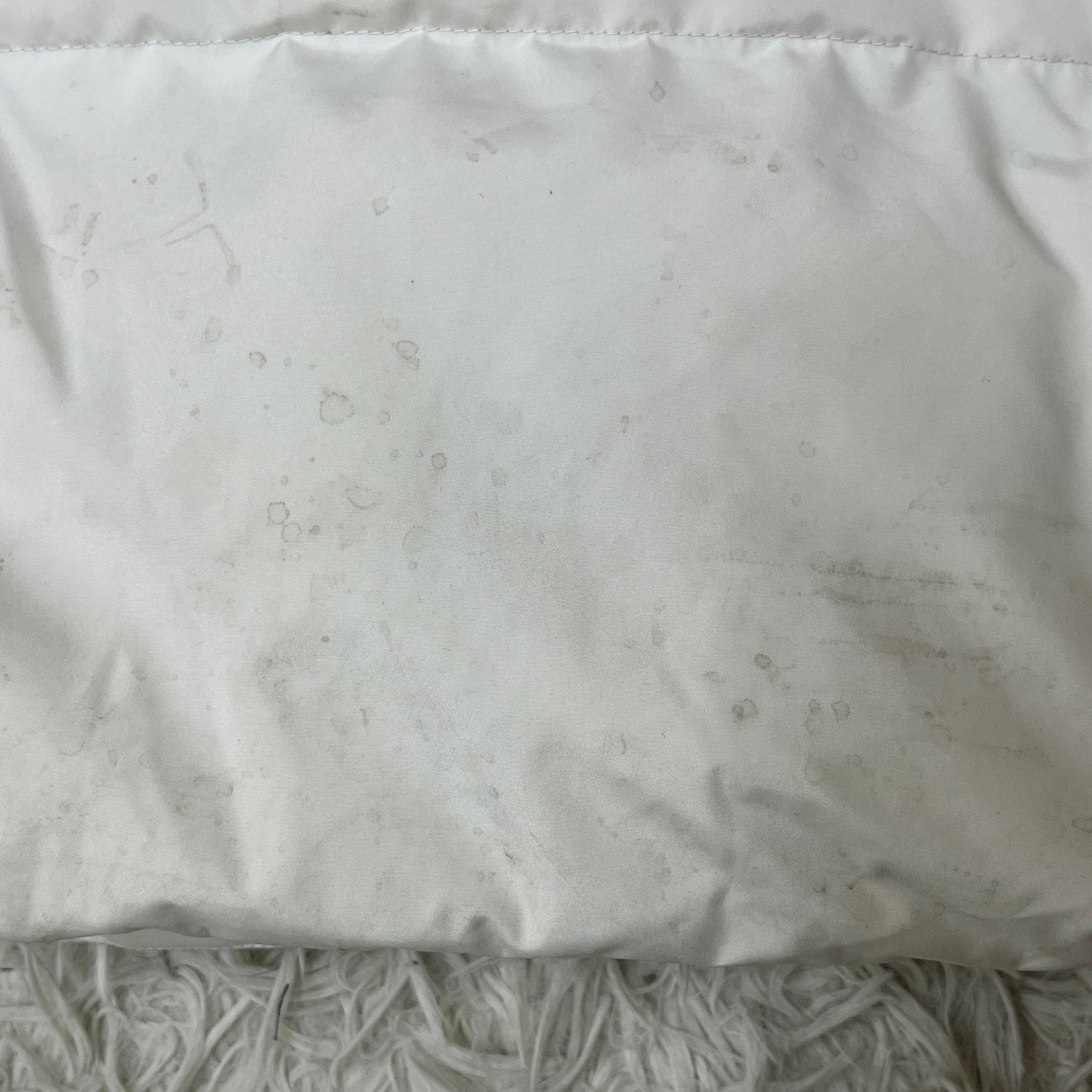 THE NORTH FACE（ザ・ノース・フェイス）WHITE LABEL ロングダウンコート メンズ M（95）ホワイト／ブラック 撥水 中綿コート #77